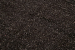 Striped Kilim Kahverengi Çizgili Keçi Tüyü El Dokuma Halısı 157x323 Agacan