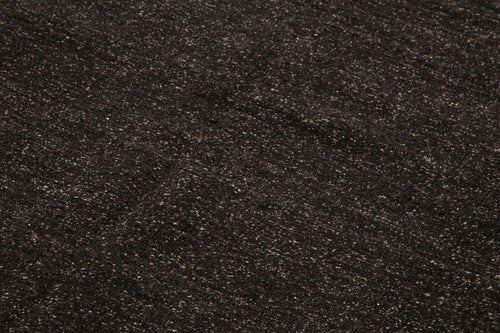 Striped Kilim Kahverengi Çizgili Keçi Tüyü El Dokuma Halısı 157x323 Agacan