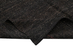 Striped Kilim Kahverengi Çizgili Keçi Tüyü El Dokuma Halısı 157x323 Agacan