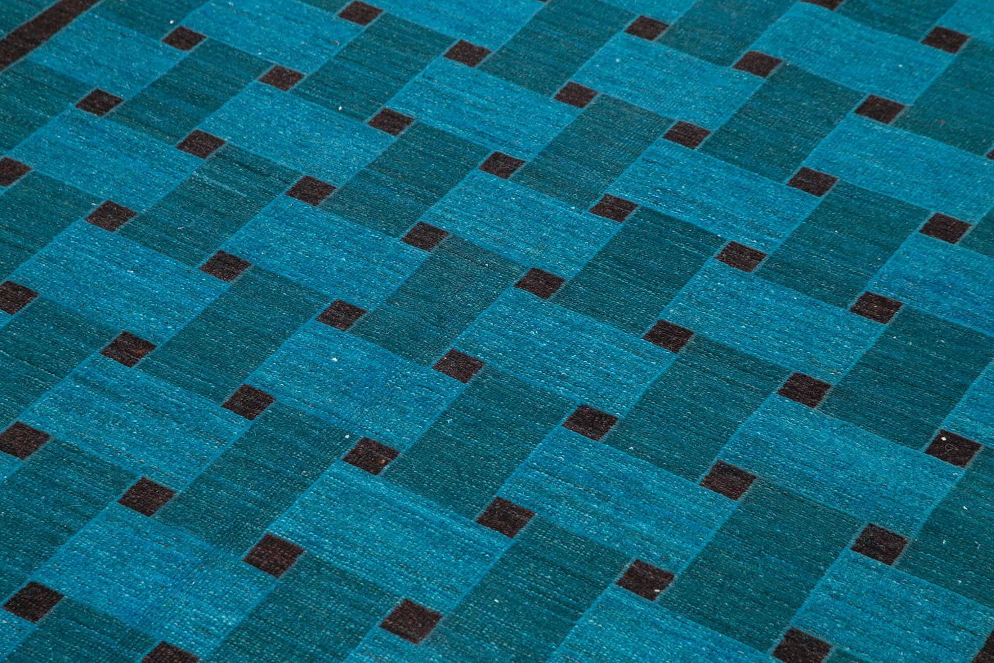 Tebriz Turkuaz Klasik Pamuk Yün El Dokuma Halısı 180x267 Agacan