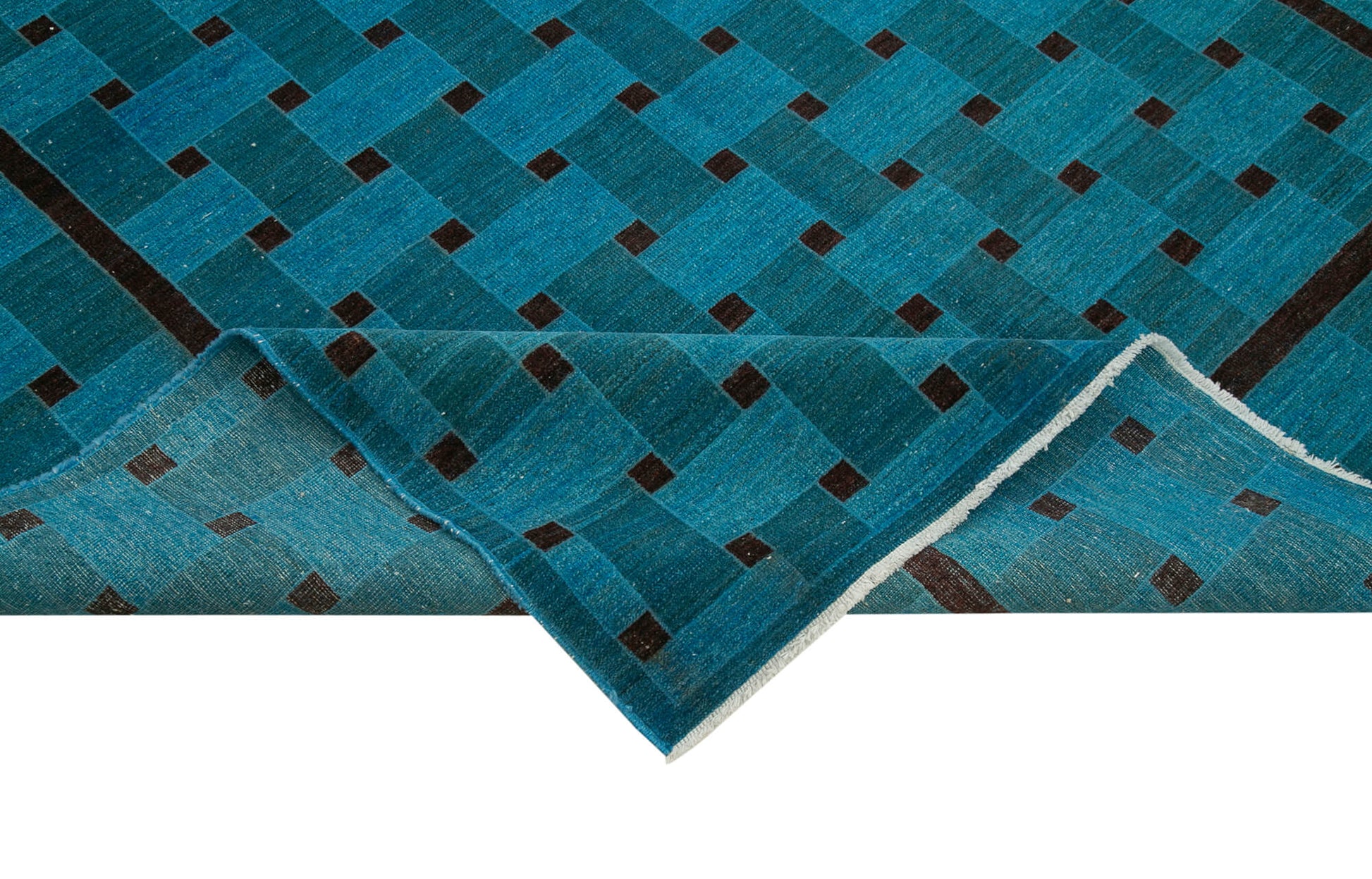 Tebriz Turkuaz Klasik Pamuk Yün El Dokuma Halısı 180x267 Agacan