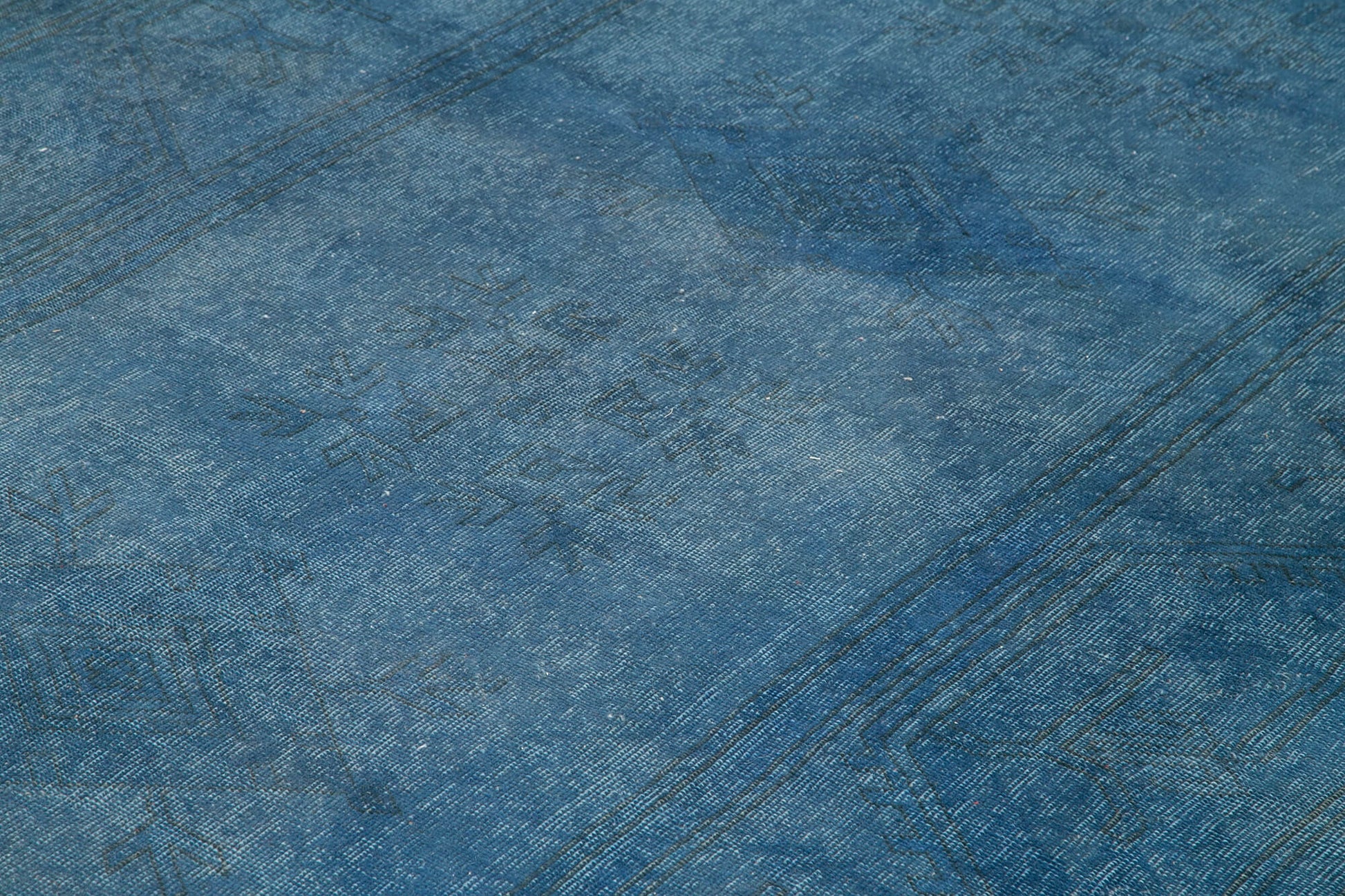 Tebriz Mavi Klasik Pamuk Yün El Dokuma Halısı 313x451 Agacan