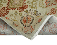 Tebriz Bej Klasik Pamuk Yün El Dokuma Halısı 77x416 Agacan