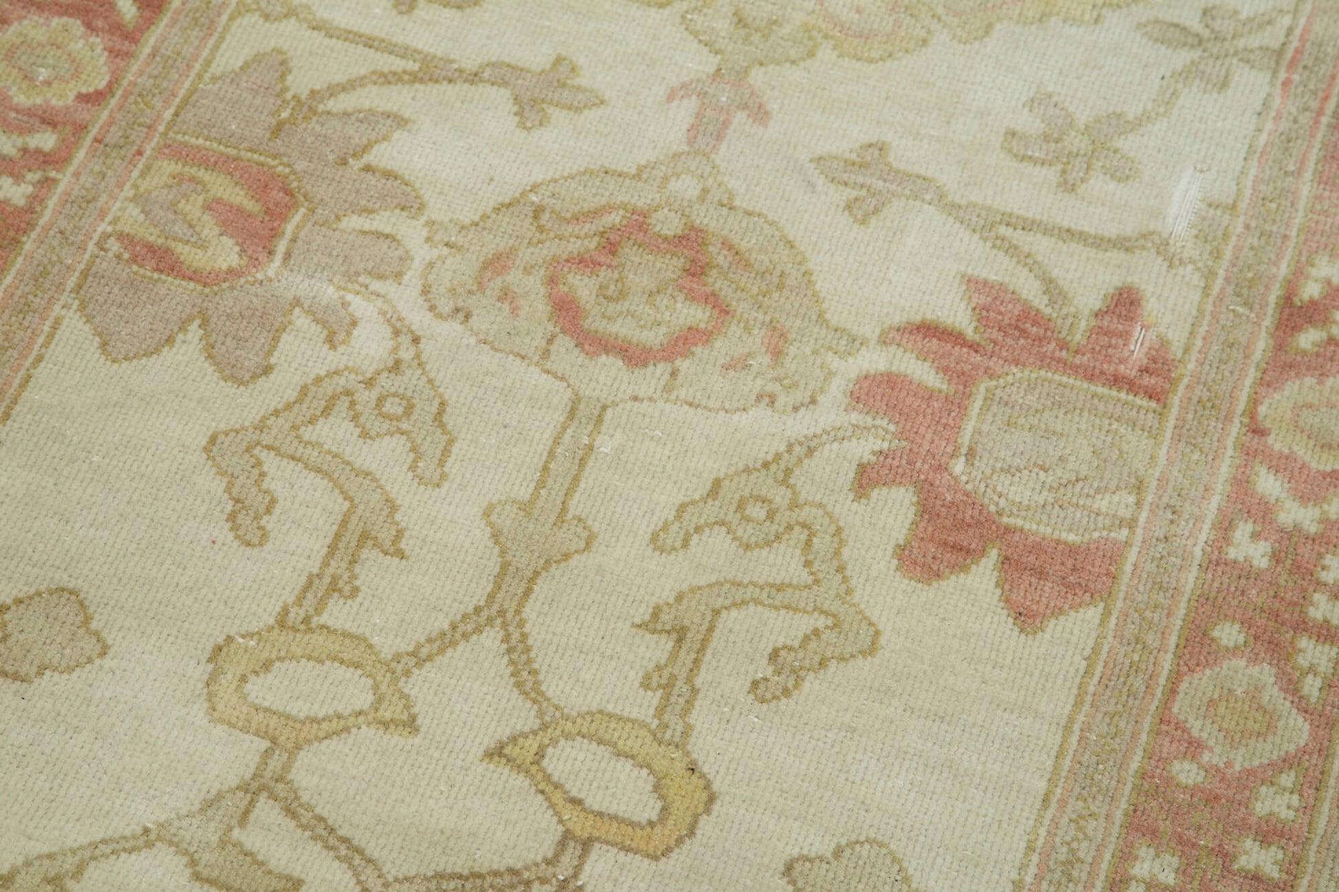 Tebriz Bej Klasik Pamuk Yün El Dokuma Halısı 77x403 Agacan