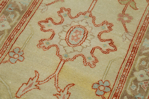 Tebriz Bej Klasik Pamuk Yün El Dokuma Halısı 74x423 Agacan