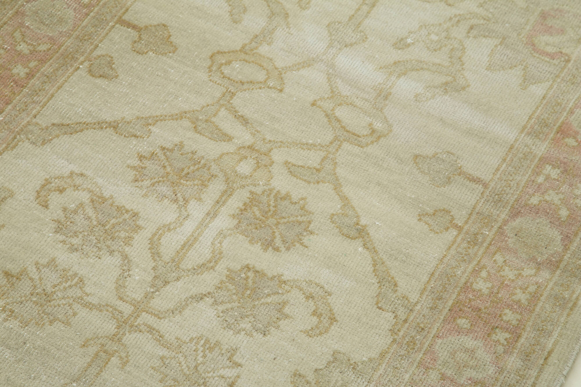 Tebriz Bej Klasik Pamuk Yün El Dokuma Halısı 76x403 Agacan