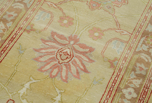 Tebriz Bej Klasik Pamuk Yün El Dokuma Halısı 71x415 Agacan