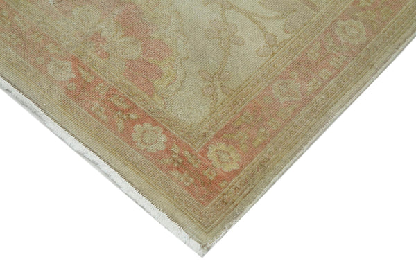 Tebriz Bej Klasik Pamuk Yün El Dokuma Halısı 80x414 Agacan
