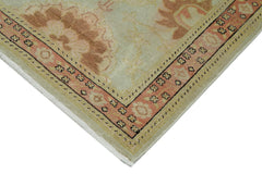 Tebriz Siyah Klasik Pamuk Yün El Dokuma Halısı 78x420 Agacan