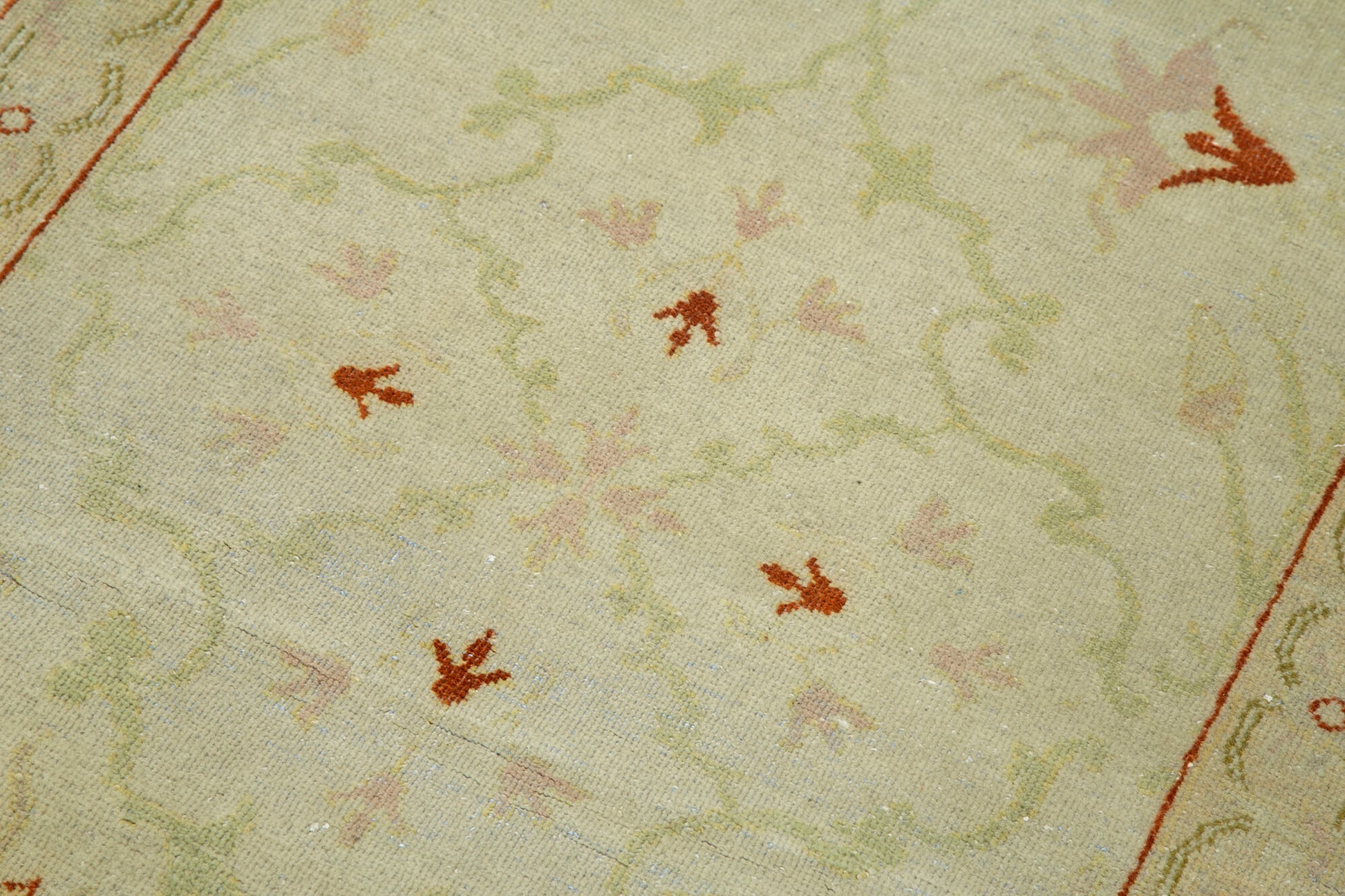 Tebriz Bej Klasik Pamuk Yün El Dokuma Halısı 80x308 Agacan