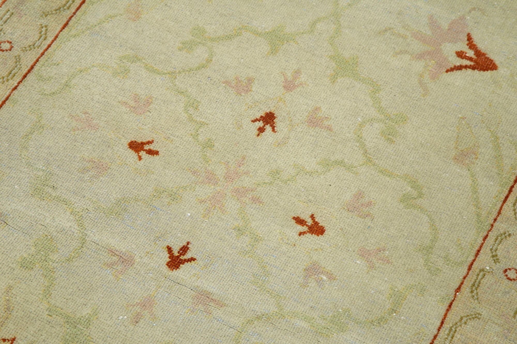 Tebriz Bej Klasik Pamuk Yün El Dokuma Halısı 80x308 Agacan