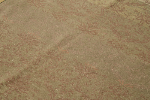 Tebriz Kahverengi Klasik Pamuk Yün El Dokuma Halısı 176x235 Agacan