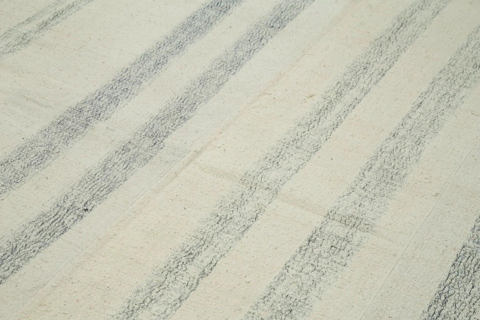 Kırk Yama Beyaz Patchwork Pamuk Yün El Dokuma Halısı 211x326 Agacan