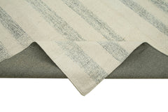 Kırk Yama Beyaz Patchwork Pamuk Yün El Dokuma Halısı 211x326 Agacan