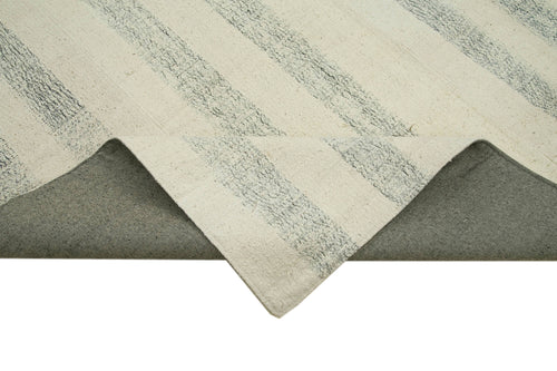 Kırk Yama Beyaz Patchwork Pamuk Yün El Dokuma Halısı 211x326 Agacan