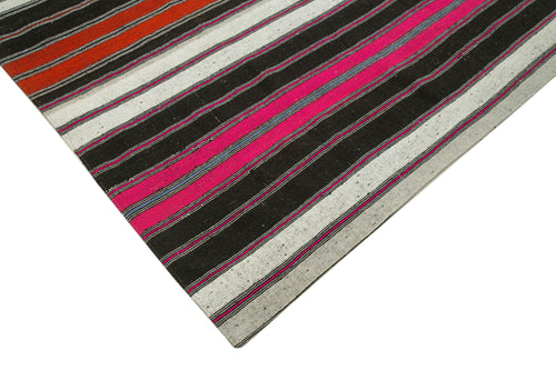 Kırk Yama Gri Patchwork Pamuk Yün El Dokuma Halısı 260x385 Agacan