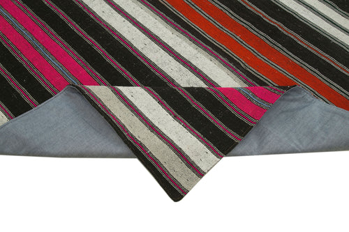 Kırk Yama Gri Patchwork Pamuk Yün El Dokuma Halısı 260x385 Agacan