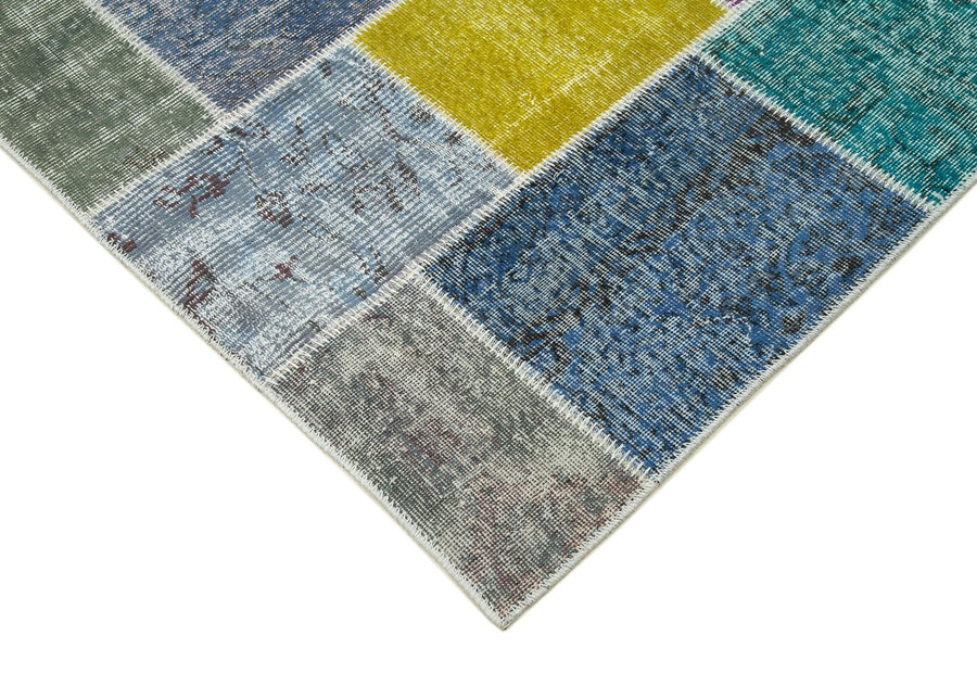 Bohem Çok Renkli Geometrik Desenli El Dokuma Halı 250x300 cm – Oturma odası kullanımı