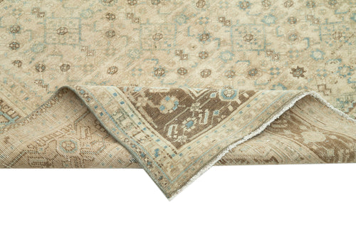 Persian Bej Klasik Pamuk Yün El Dokuma Halısı 160x313 Agacan