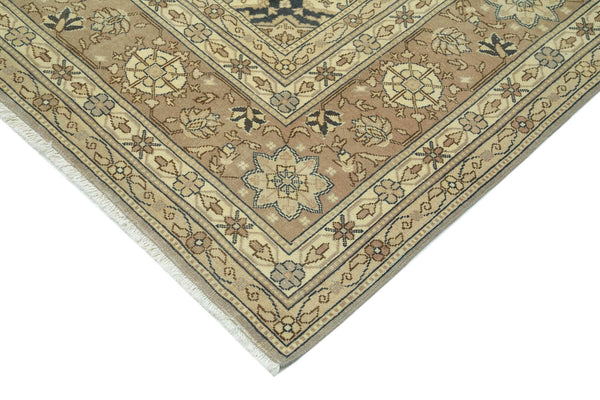 Persian Bej Klasik Pamuk Yün El Dokuma Halısı 274x368 Agacan