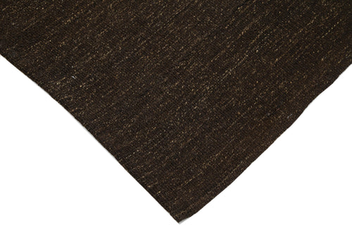 Striped Kilim Kahverengi Çizgili Keçi Tüyü El Dokuma Halısı 173x302 Agacan