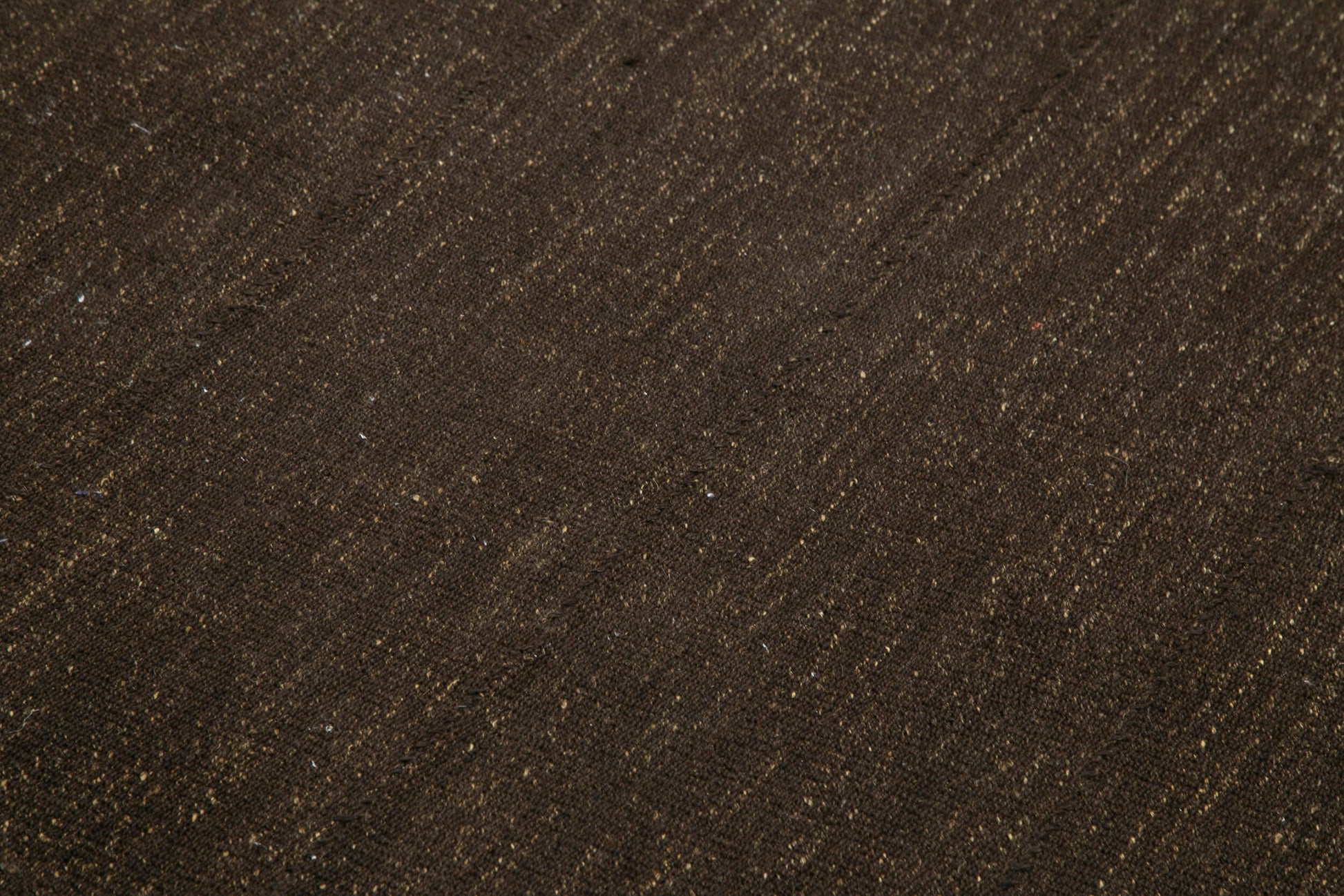 Striped Kilim Kahverengi Çizgili Keçi Tüyü El Dokuma Halısı 173x302 Agacan