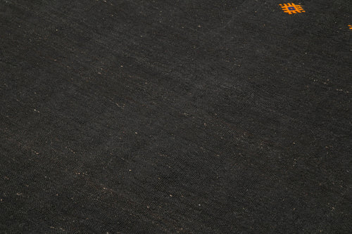 Striped Kilim Kahverengi Çizgili Keçi Tüyü El Dokuma Halısı 185x327 Agacan