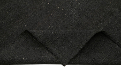 Striped Kilim Kahverengi Çizgili Keçi Tüyü El Dokuma Halısı 185x327 Agacan