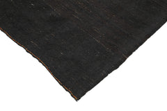 Striped Kilim Kahverengi Çizgili Keçi Tüyü El Dokuma Halısı 195x382 Agacan