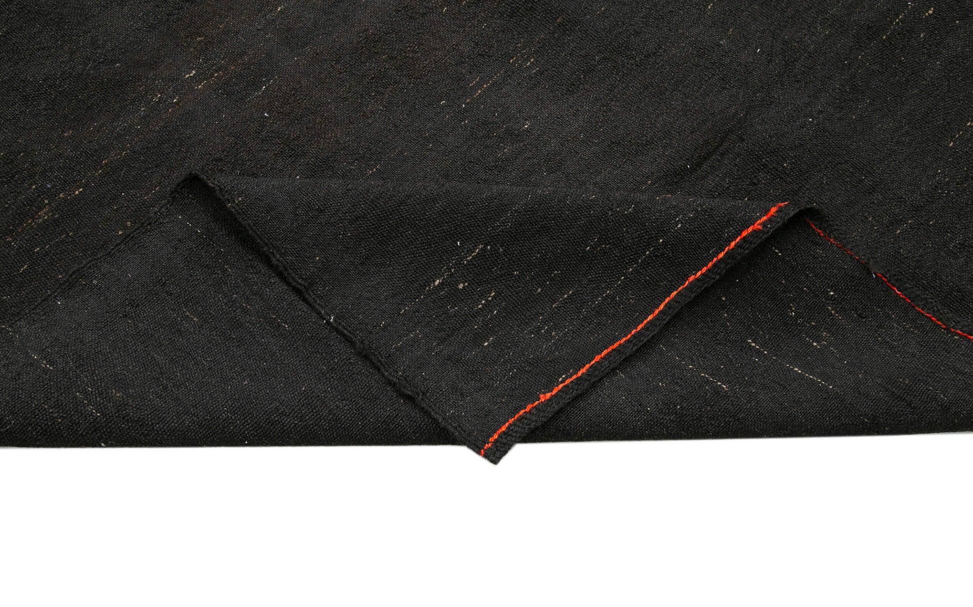 Striped Kilim Kahverengi Çizgili Keçi Tüyü El Dokuma Halısı 195x382 Agacan