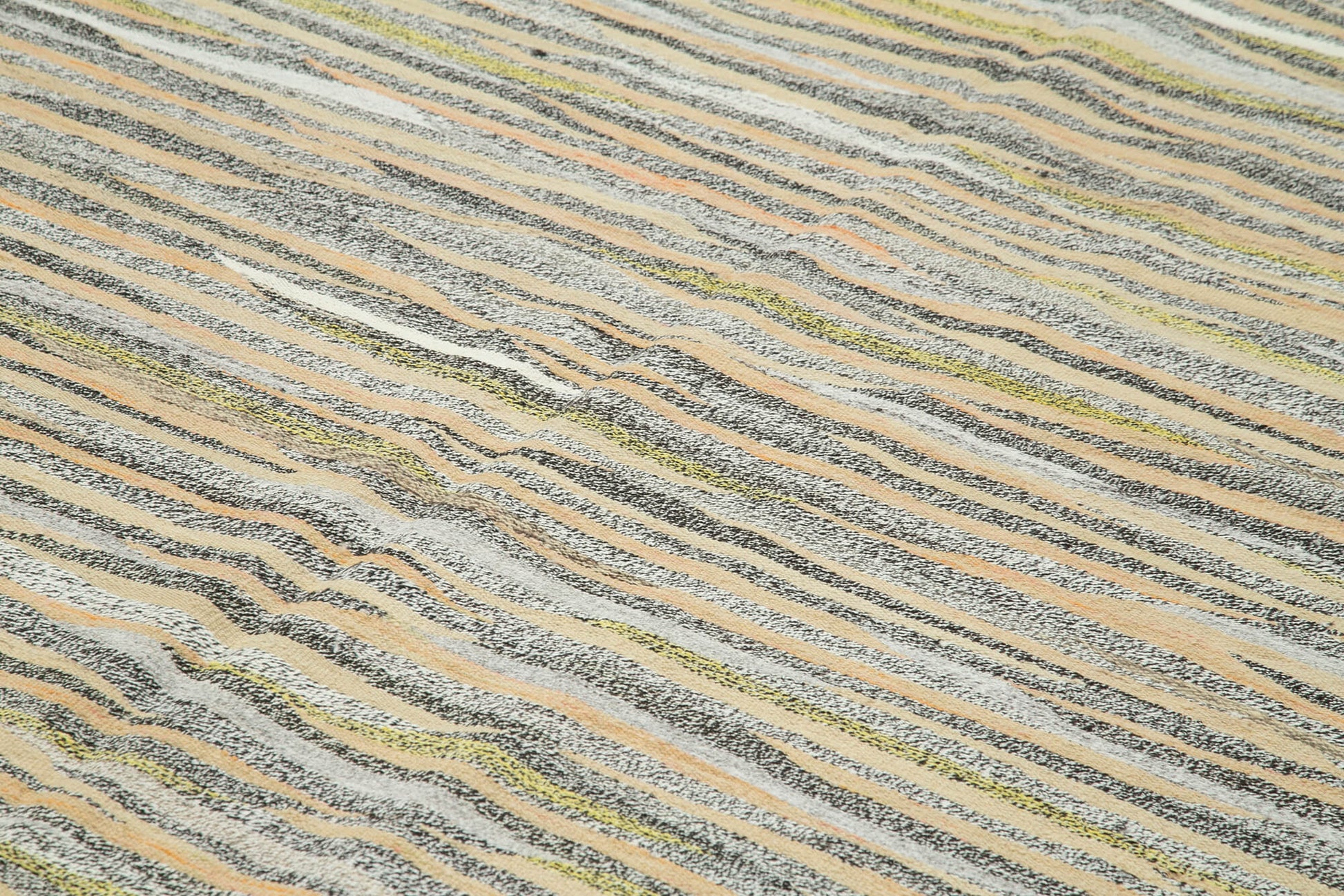 Scrap Fuşya Geometrik Pamuk Yün El Dokuma Halısı 283x411 Agacan