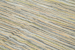 Scrap Fuşya Geometrik Pamuk Yün El Dokuma Halısı 283x411 Agacan