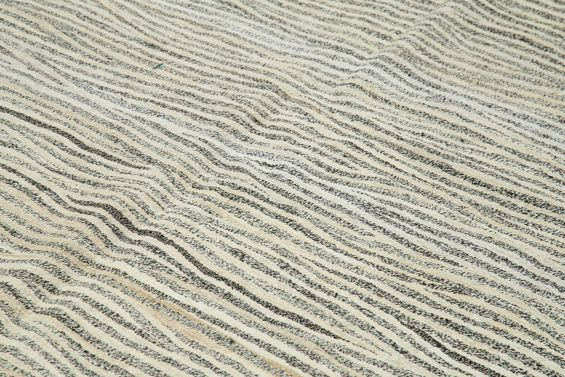 Scrap Gri Geometrik Pamuk Yün El Dokuma Halısı 264x368 Agacan