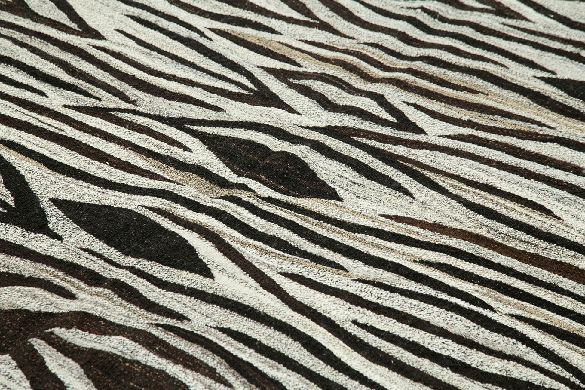 Scrap Gri Geometrik Pamuk Yün El Dokuma Halısı 250x325 Agacan