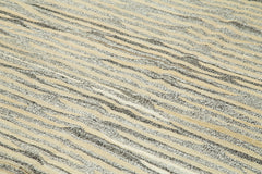 Scrap Bej Geometrik Pamuk Yün El Dokuma Halısı 244x325 Agacan