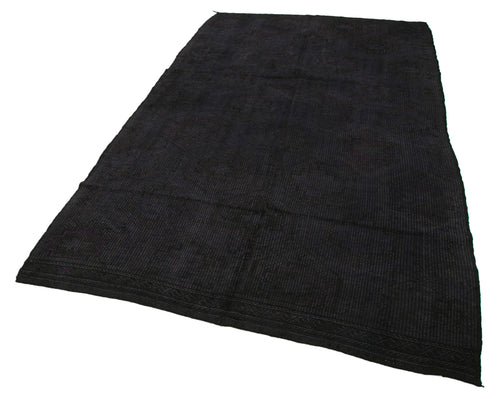 Geometric Kilim Siyah Geometrik Keçi Tüyü El Dokuma Halısı 173x303 Agacan