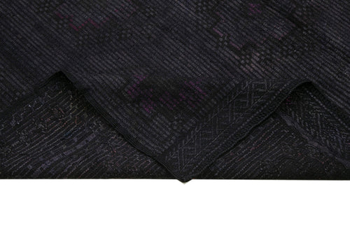 Geometric Kilim Siyah Geometrik Keçi Tüyü El Dokuma Halısı 173x303 Agacan