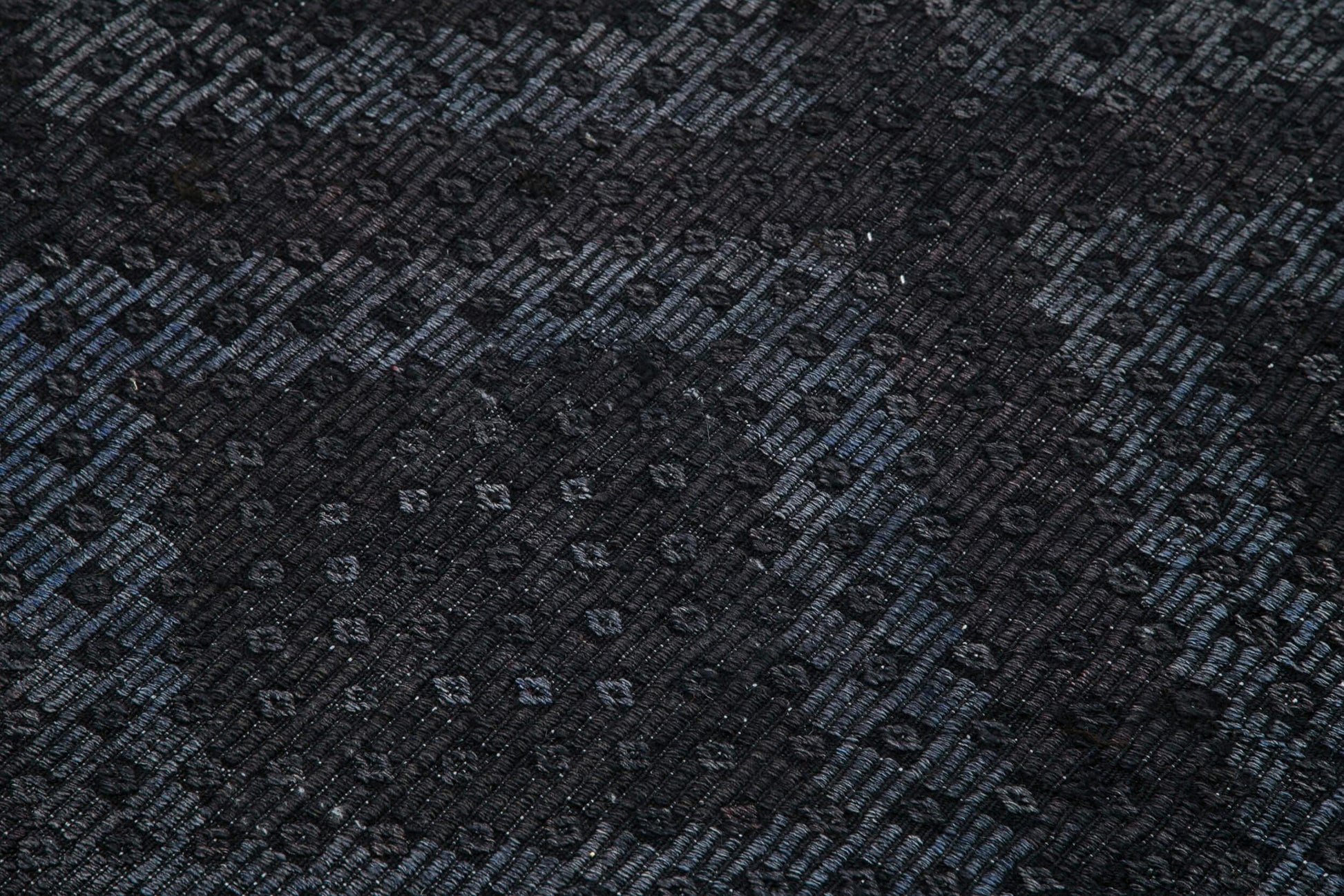 Geometric Kilim Siyah Geometrik Keçi Tüyü El Dokuma Halısı 161x315 Agacan