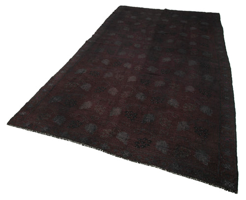 Geometric Kilim Kahverengi Geometrik Keçi Tüyü El Dokuma Halısı 185x325 Agacan