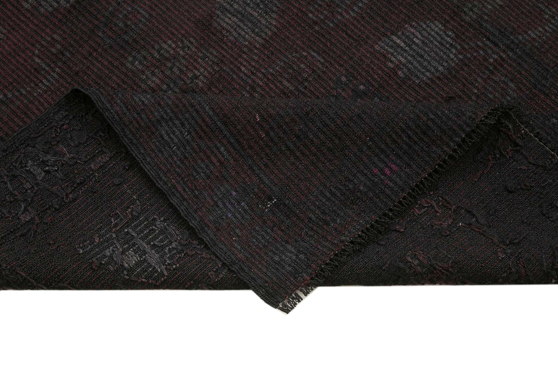 Geometric Kilim Kahverengi Geometrik Keçi Tüyü El Dokuma Halısı 185x325 Agacan