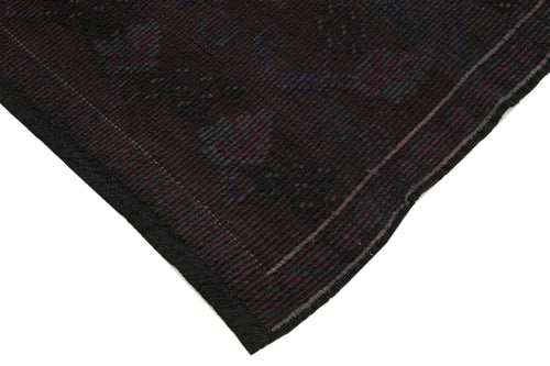 Geometric Kilim Kahverengi Geometrik Keçi Tüyü El Dokuma Halısı 167x310 Agacan