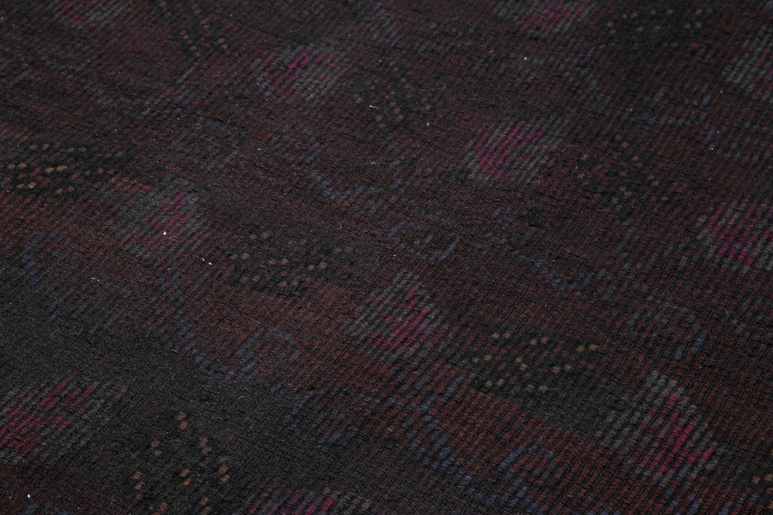 Geometric Kilim Kahverengi Geometrik Keçi Tüyü El Dokuma Halısı 167x310 Agacan