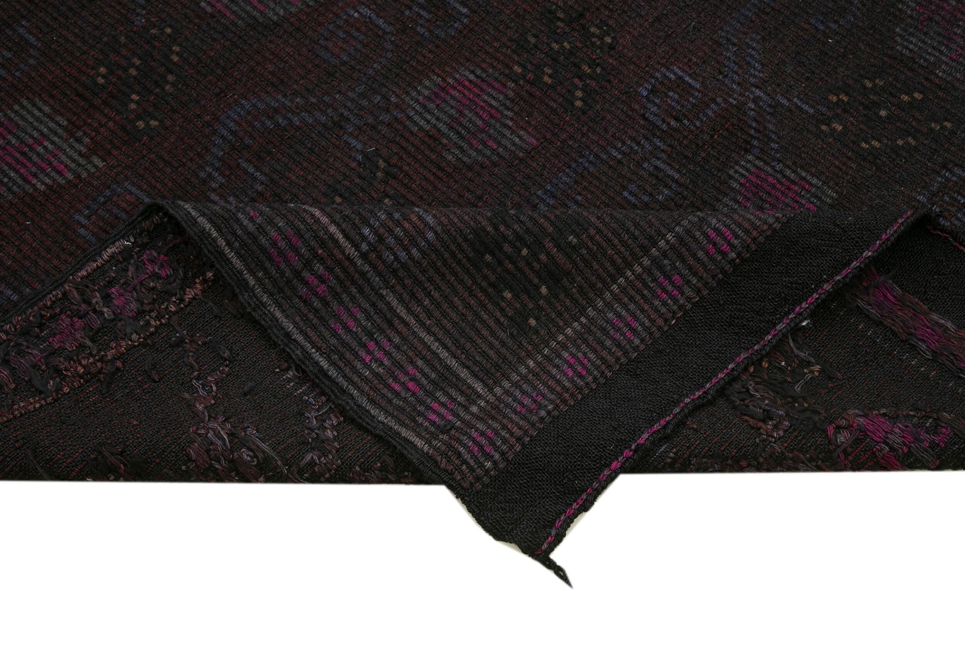 Geometric Kilim Kahverengi Geometrik Keçi Tüyü El Dokuma Halısı 167x310 Agacan