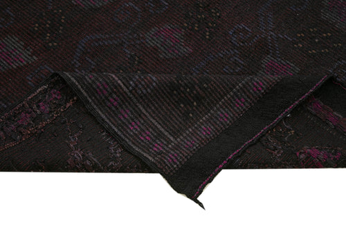 Geometric Kilim Kahverengi Geometrik Keçi Tüyü El Dokuma Halısı 167x310 Agacan