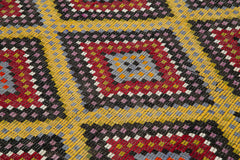 Geometric Kilim Beyaz Geometrik Keçi Tüyü El Dokuma Halısı 178x358 Agacan