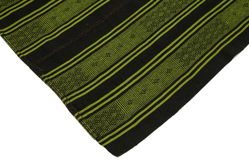 Geometric Kilim Kahverengi Geometrik Keçi Tüyü El Dokuma Halısı 180x213 Agacan