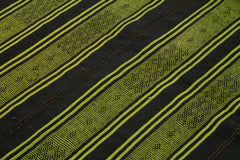 Geometric Kilim Kahverengi Geometrik Keçi Tüyü El Dokuma Halısı 180x213 Agacan