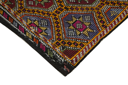 Geometric Kilim Beyaz Geometrik Keçi Tüyü El Dokuma Halısı 170x273 Agacan