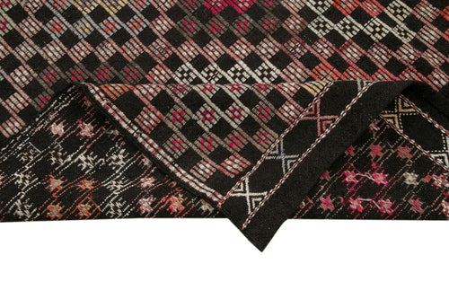 Geometric Kilim Beyaz Geometrik Keçi Tüyü El Dokuma Halısı 203x313 Agacan