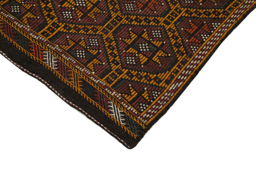 Geometric Kilim Beyaz Geometrik Keçi Tüyü El Dokuma Halısı 180x305 Agacan